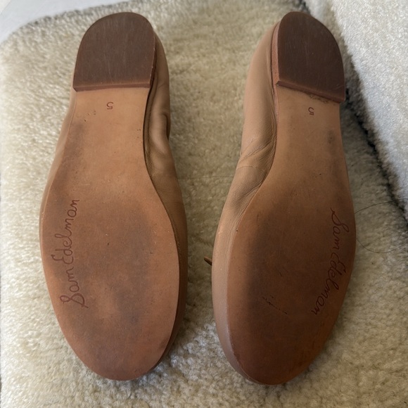 Sam Elderman tan Felicia leather ballet flats - Picture 4 of 5